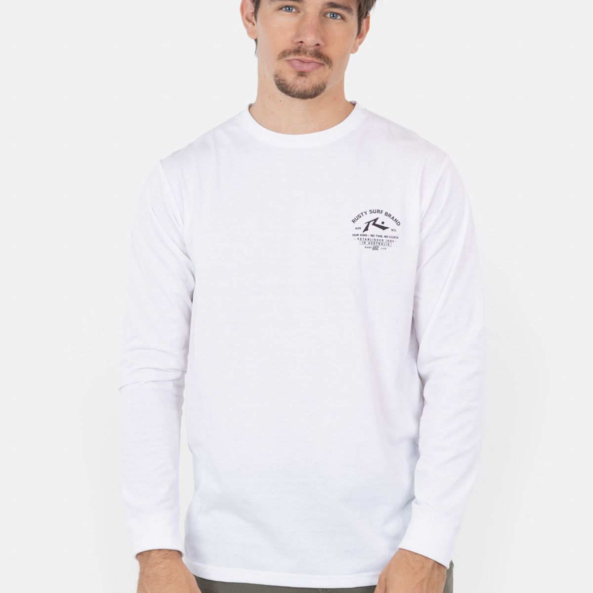 RUSTY - Polera Blot S/S Tee Blanco Hombre Rusty