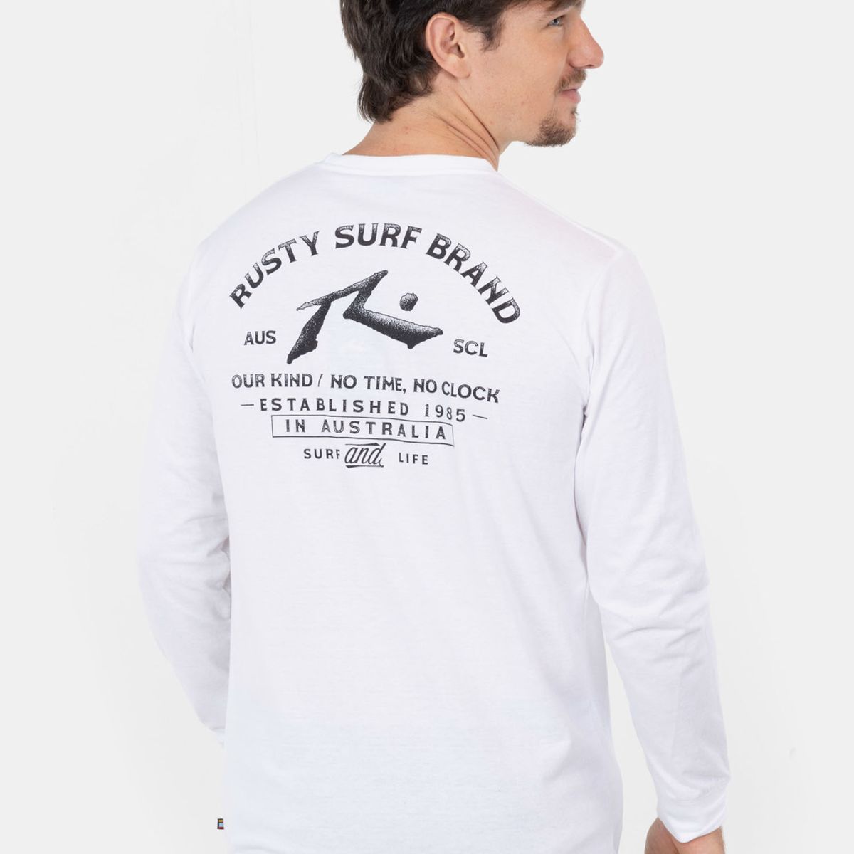 RUSTY - Polera Blot S/S Tee Blanco Hombre Rusty