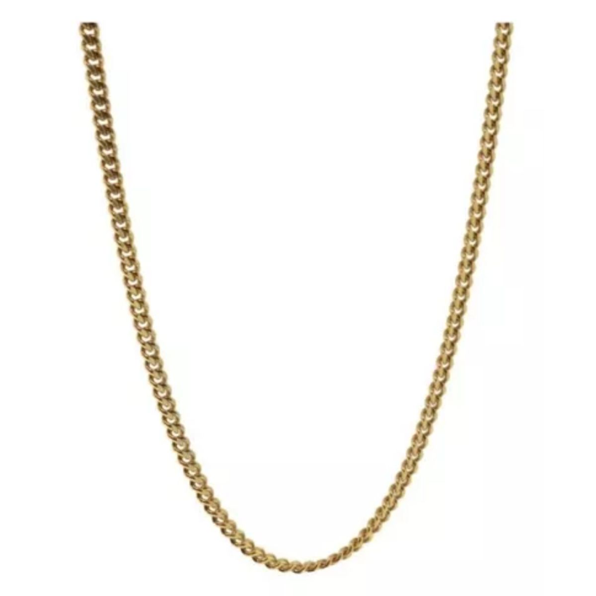 ZG JOYAS - Collar Cadena Hombre Acero Inoxidable Grumet 3mm 50cm 60cm