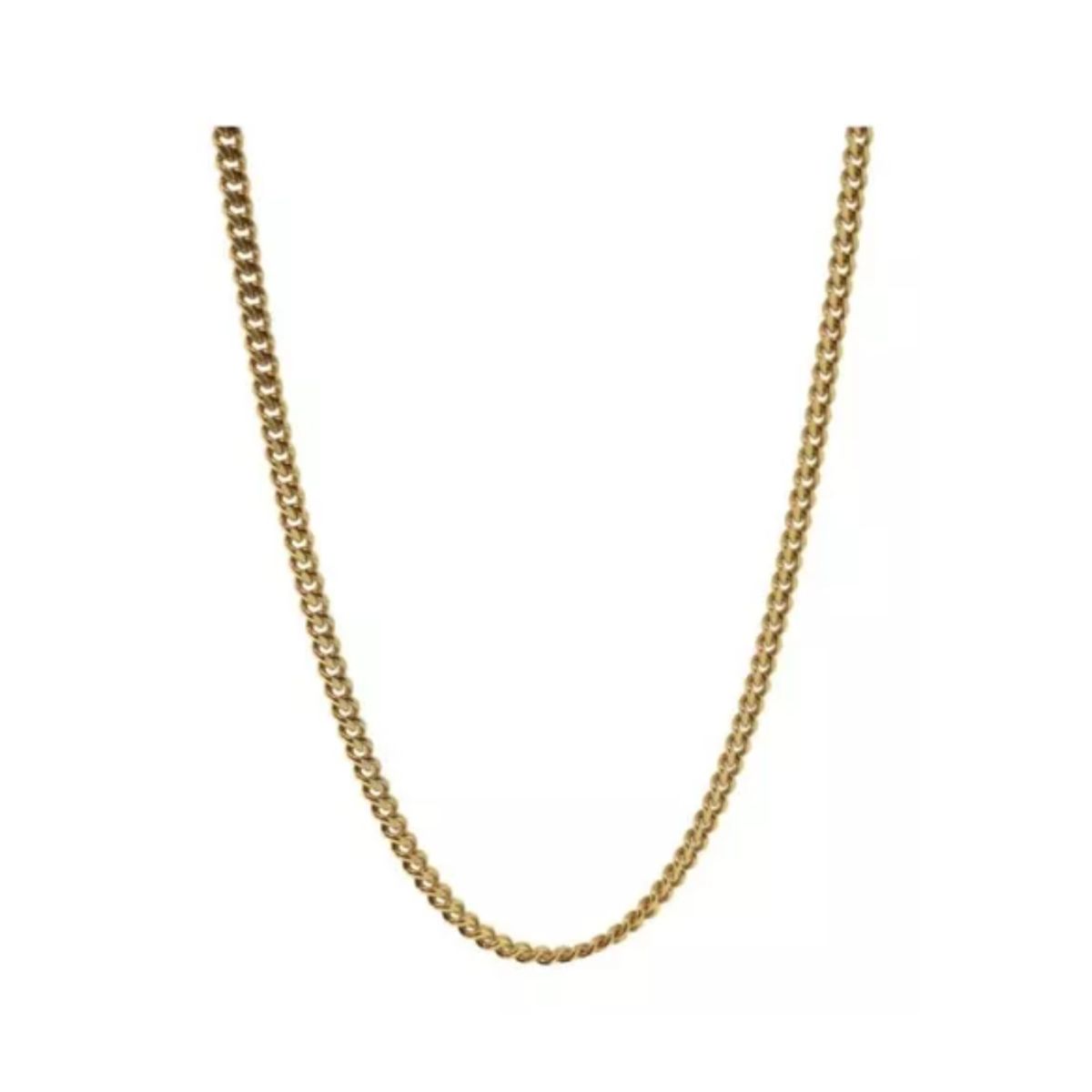ZG JOYAS - Collar Cadena Hombre Acero Inoxidable Grumet 3mm 50cm 60cm