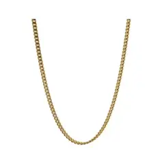 ZG JOYAS - Collar Cadena Hombre Acero Inoxidable Grumet 3mm 50cm 60cm