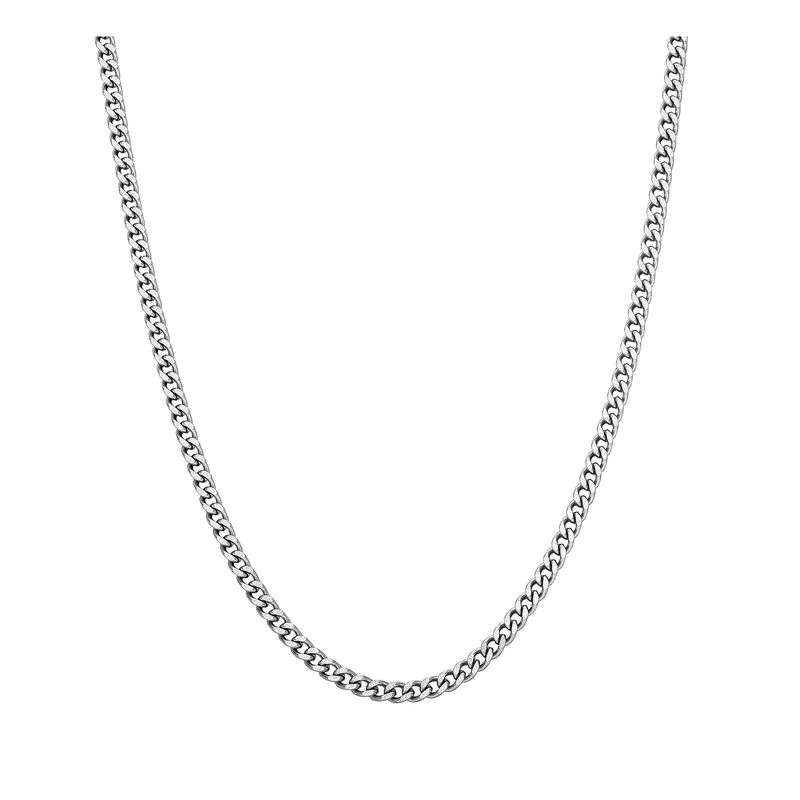 ZG JOYAS - Collar Cadena Hombre Acero Inoxidable Grumet 3mm 50cm 60cm