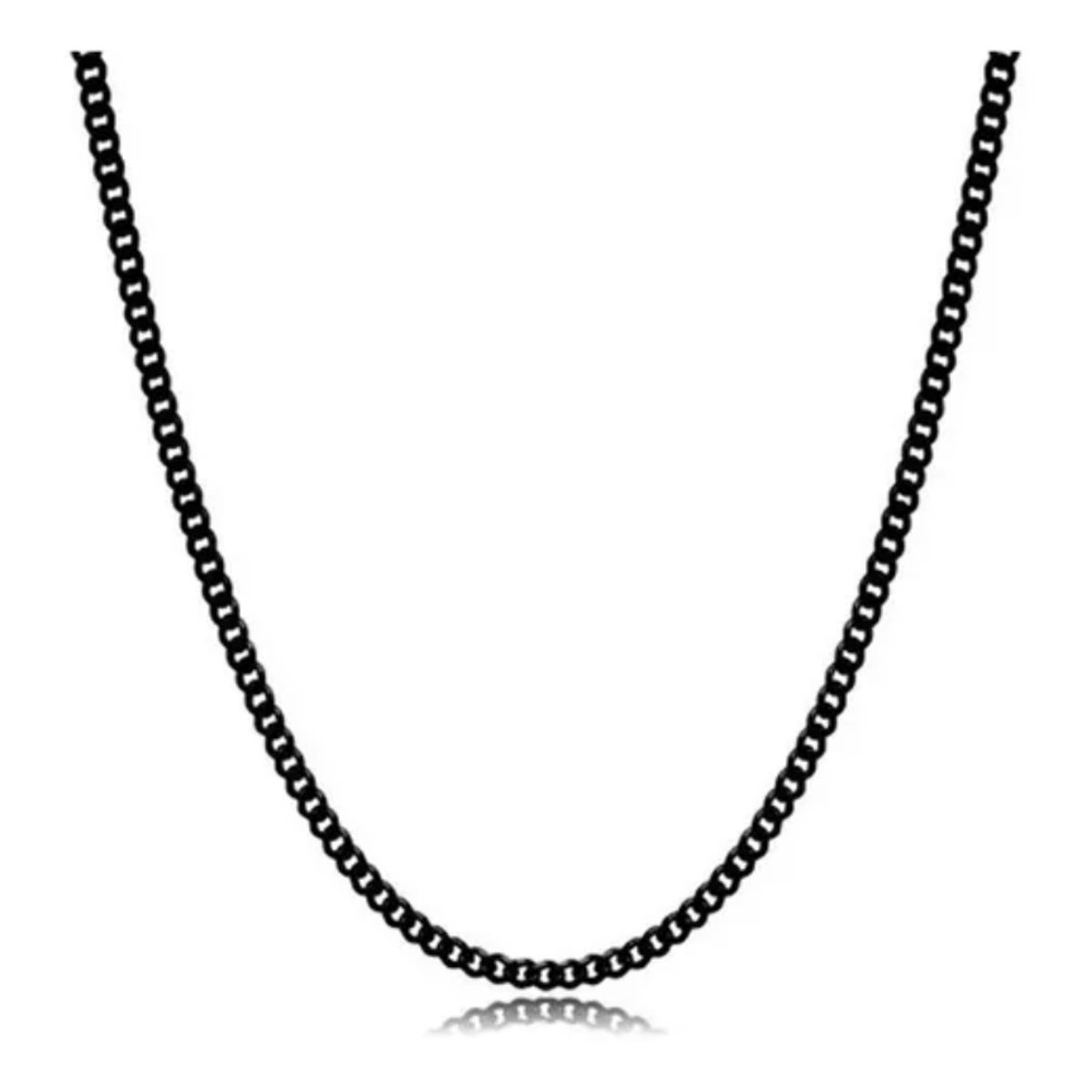 ZG JOYAS - Collar Cadena Hombre Acero Inoxidable Grumet 3mm 50cm 60cm