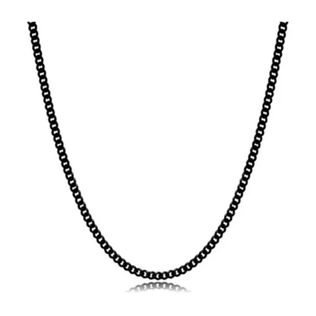 ZG JOYAS - Collar Cadena Hombre Acero Inoxidable Grumet 3mm 50cm 60cm