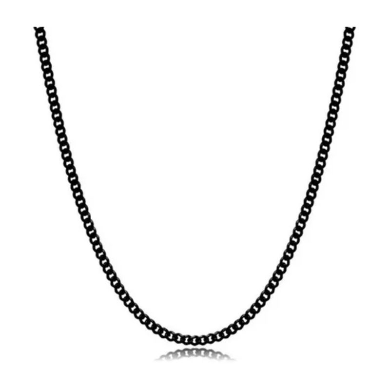 ZG JOYAS - Collar Cadena Hombre Acero Inoxidable Grumet 3mm 50cm 60cm