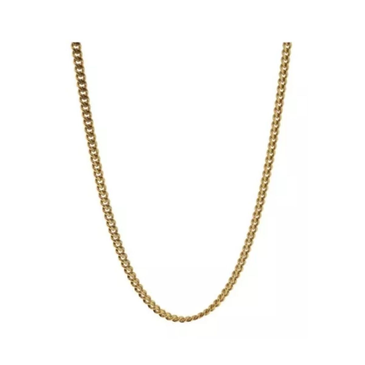 ZG JOYAS - Collar Cadena Hombre Acero Inoxidable Grumet 3mm 50cm 60cm