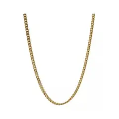 ZG JOYAS - Collar Cadena Hombre Acero Inoxidable Grumet 3mm 50cm 60cm