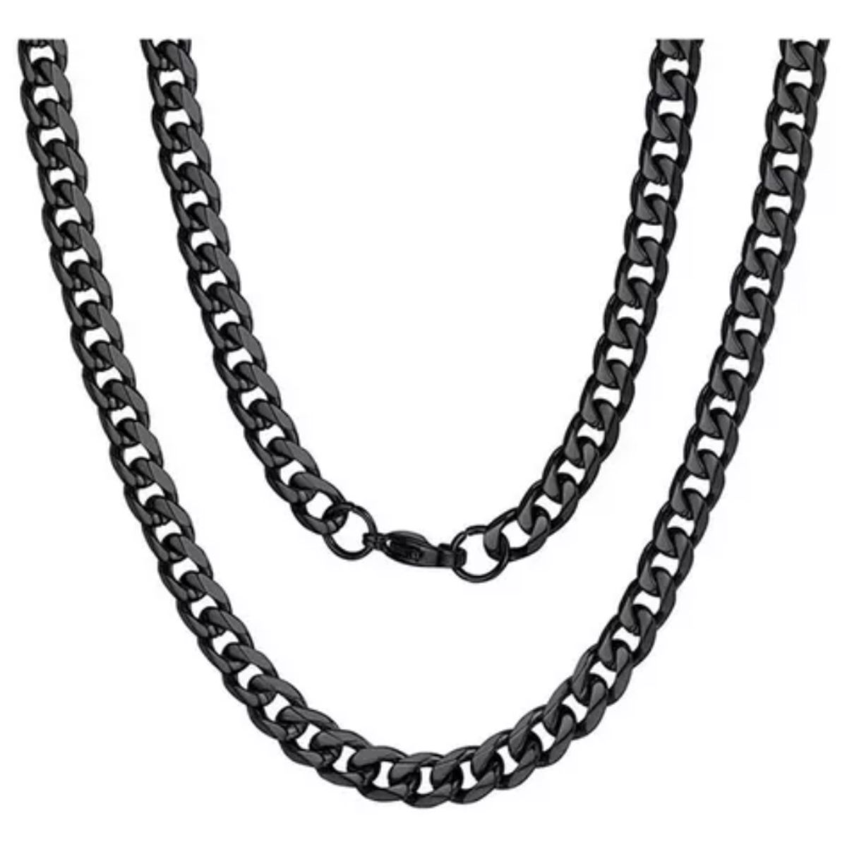 ZG JOYAS - Collar Cadena Hombre Acero Inoxidable Grumet 7mm 50cm 60cm