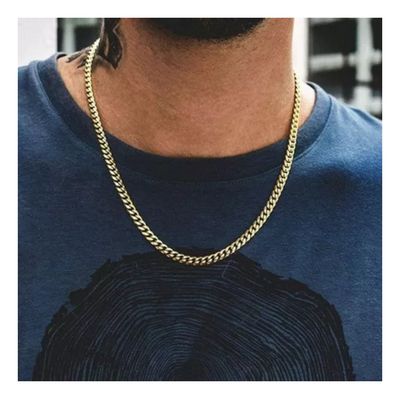 Imagen 2 del producto Collar Cadena Hombre Acero Inoxidable Grumet 7mm 50cm 60cm