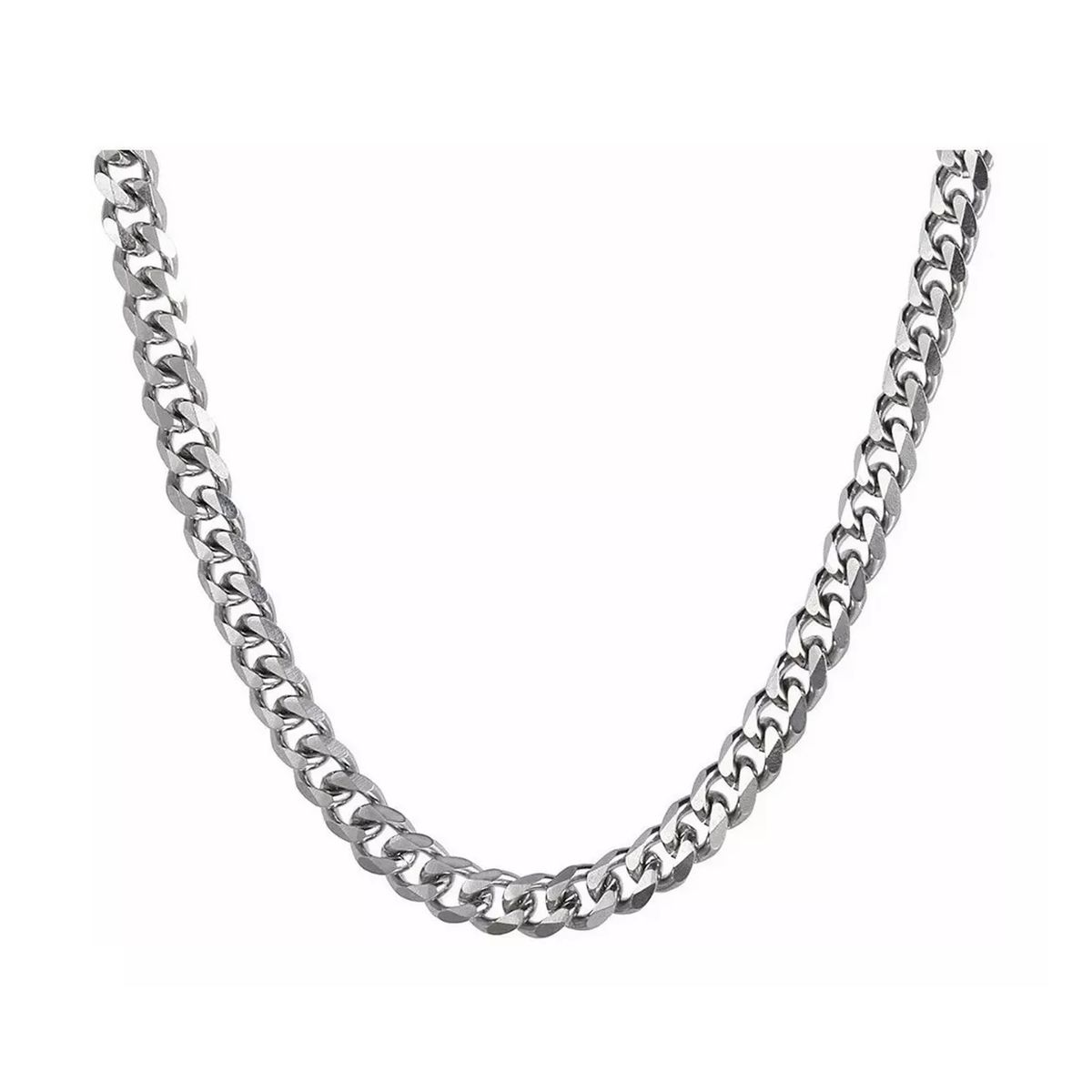 ZG JOYAS - Collar Cadena Hombre Acero Inoxidable Grumet 7mm 50cm 60cm