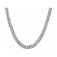 Collar Cadena Hombre Acero Inoxidable Grumet 7mm 50cm 60cm