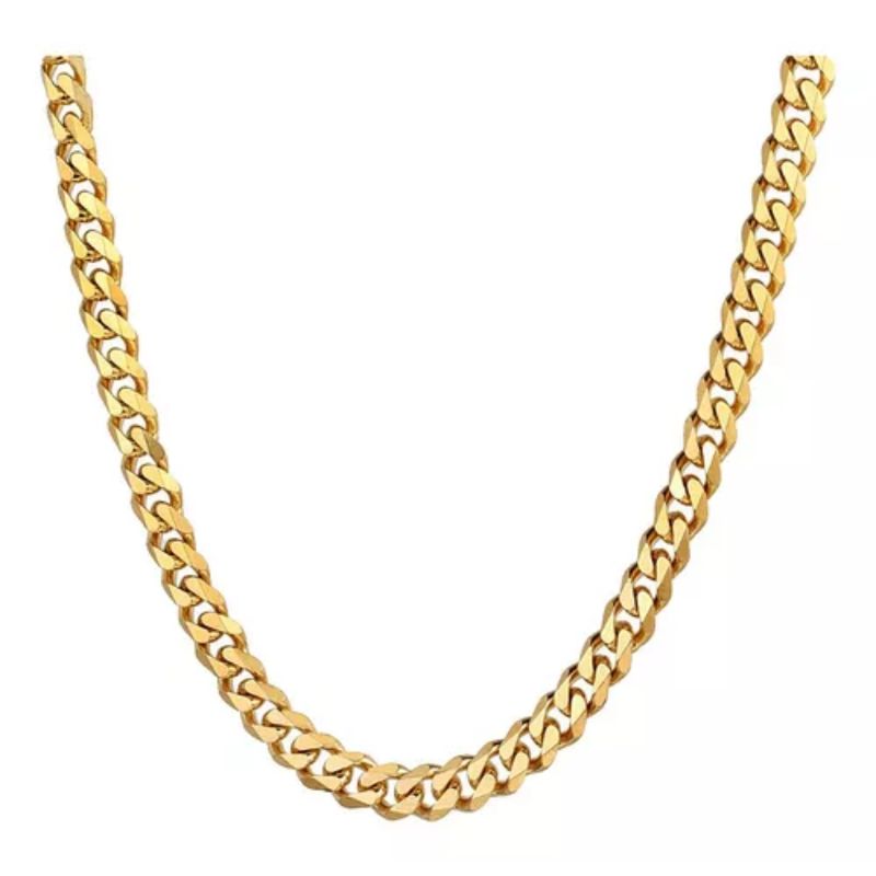 ZG JOYAS - Collar Cadena Hombre Acero Inoxidable Grumet 7mm 50cm 60cm