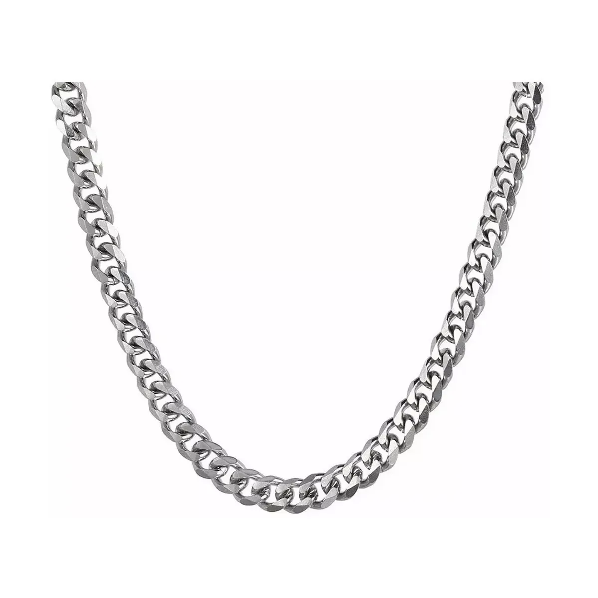 ZG JOYAS - Collar Cadena Hombre Acero Inoxidable Grumet 7mm 50cm 60cm