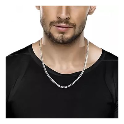 Imagen 2 del producto Collar Cadena Hombre Acero Inoxidable Grumet 7mm 50cm 60cm