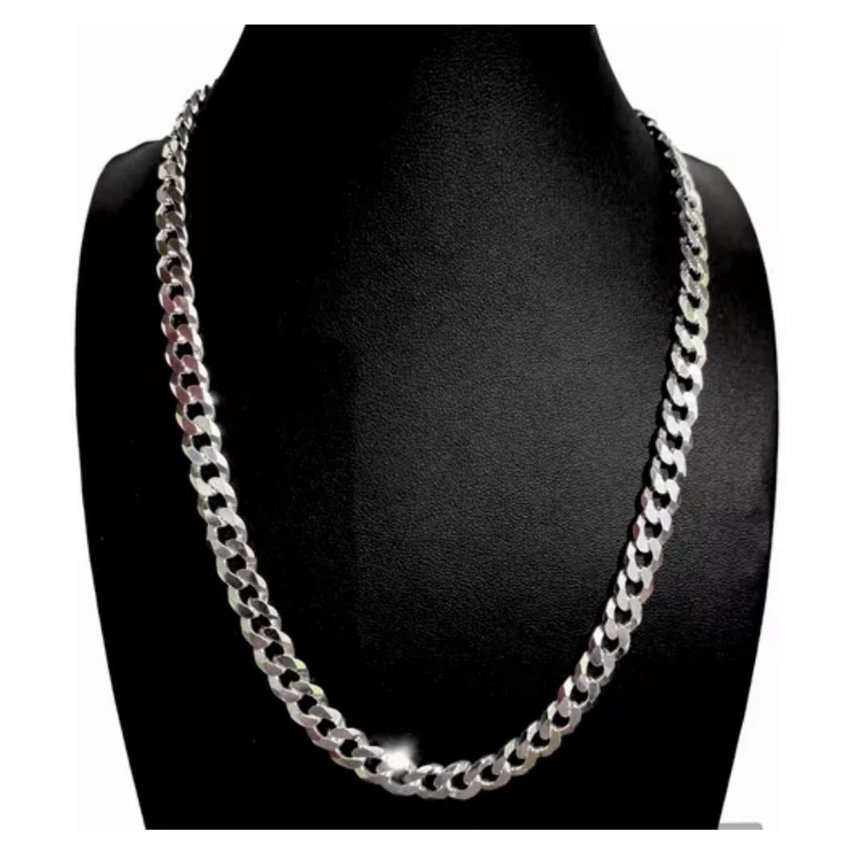 ZG JOYAS - Collar Cadena Hombre Acero Inoxidable Grumet 8mm 60cm