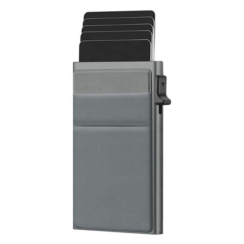 GENERICO - Tarjetero Billetera Rfid Nfc Slim Delgado Minimalista Pop Up