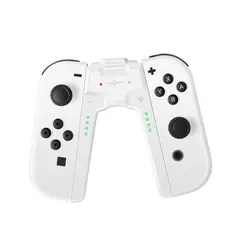 GENERICO - Mando Forma Joystick Cargador Joycons Para Ns Switch Y Oled Blanco