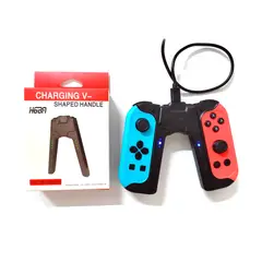 GENERICO - Mando Forma Joystick Cargador Joycons Para Ns Switch Y Oled Negro
