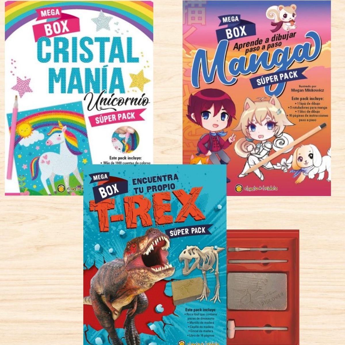 EL GATO DE HOJALATA - Libro Mega box - Dinosaurios - El Gato De Hojalata