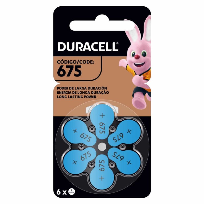 DURACELL - Pack 6 pilas Duracell Numero 675