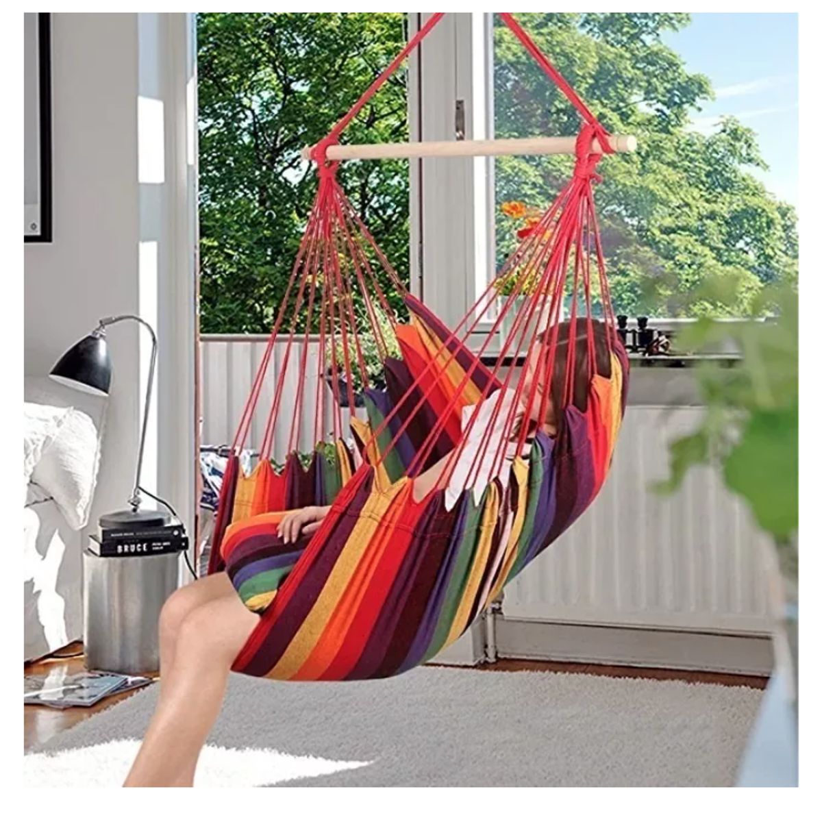 GENERICO - Silla Hamaca Colgante Camping Columpio Al Aire Libre Jardin