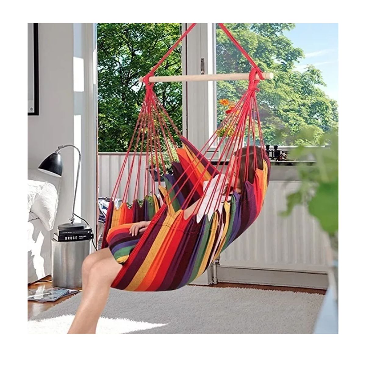 GENERICO - Silla Hamaca Colgante Camping Columpio Al Aire Libre Jardin