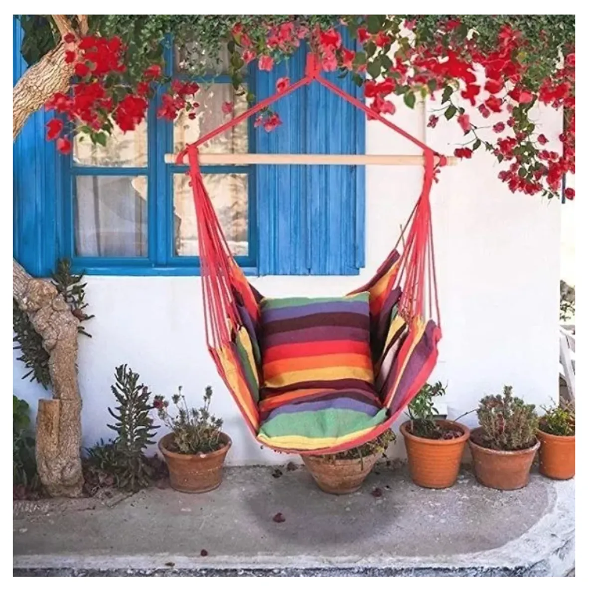 GENERICO - Silla Hamaca Colgante Camping Columpio Al Aire Libre Jardin