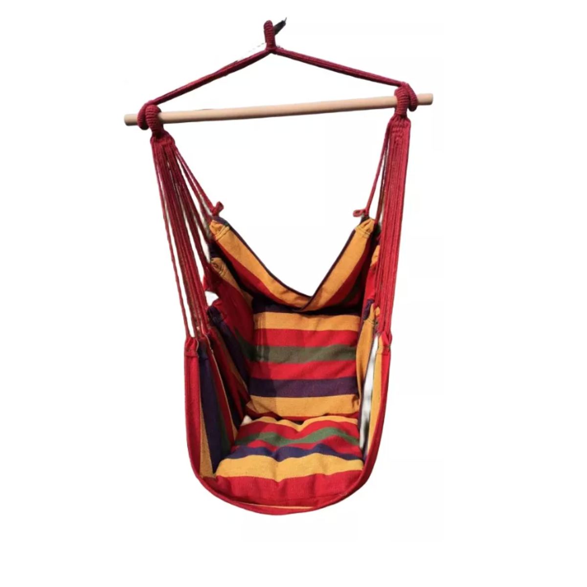 GENERICO - Silla Hamaca Con Soporte De Madera Para Camping O Jardín