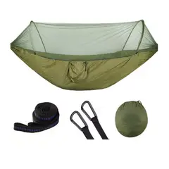 GENERICO - Hamaca Portatil De Camping Con Mosquitero Camuflaje