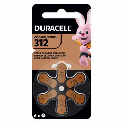 DURACELL - Pack 6 pilas Numero 312