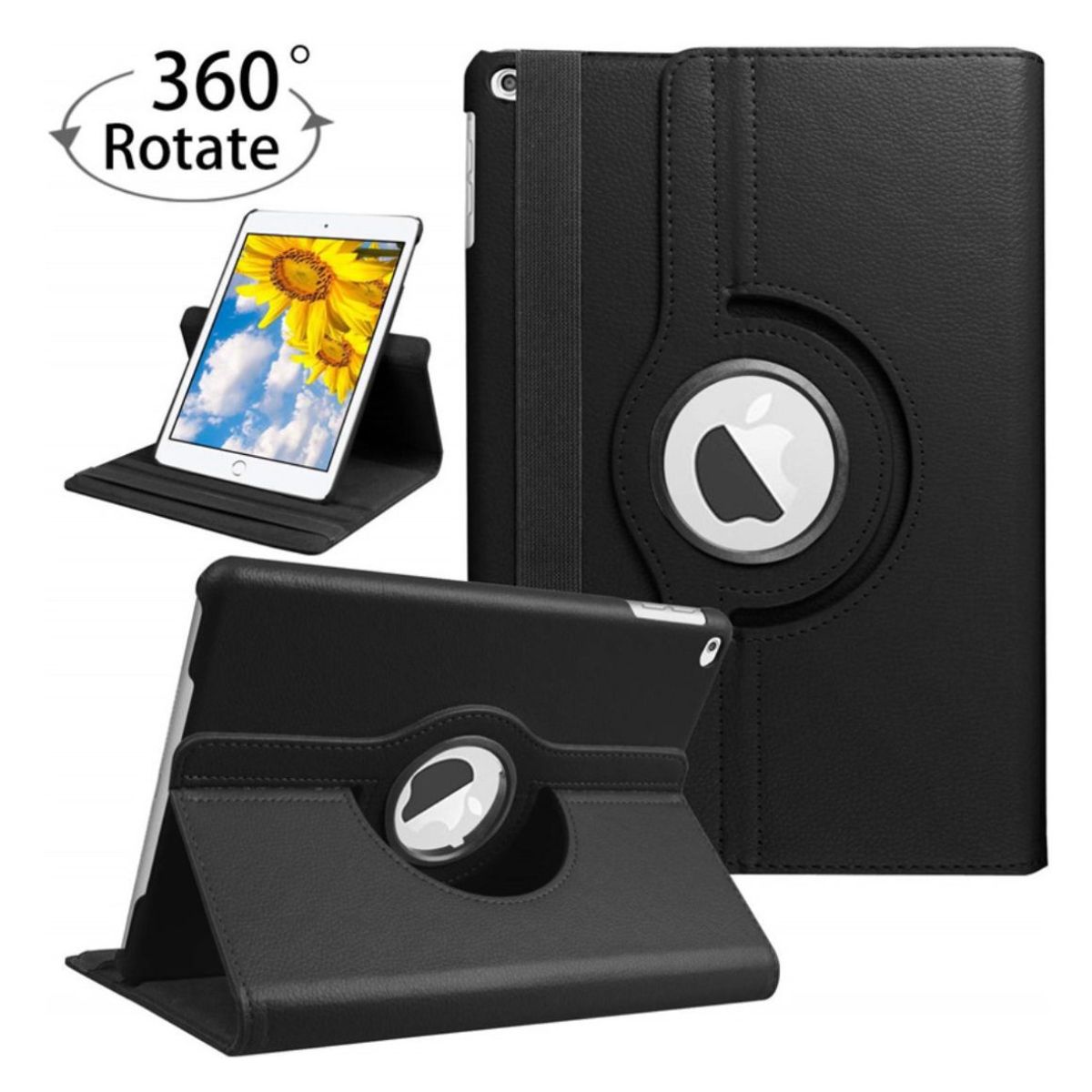 GENERICO - Funda Giratoria 360 Para iPad 10.2 7ma 8va 9na + Lamina V.