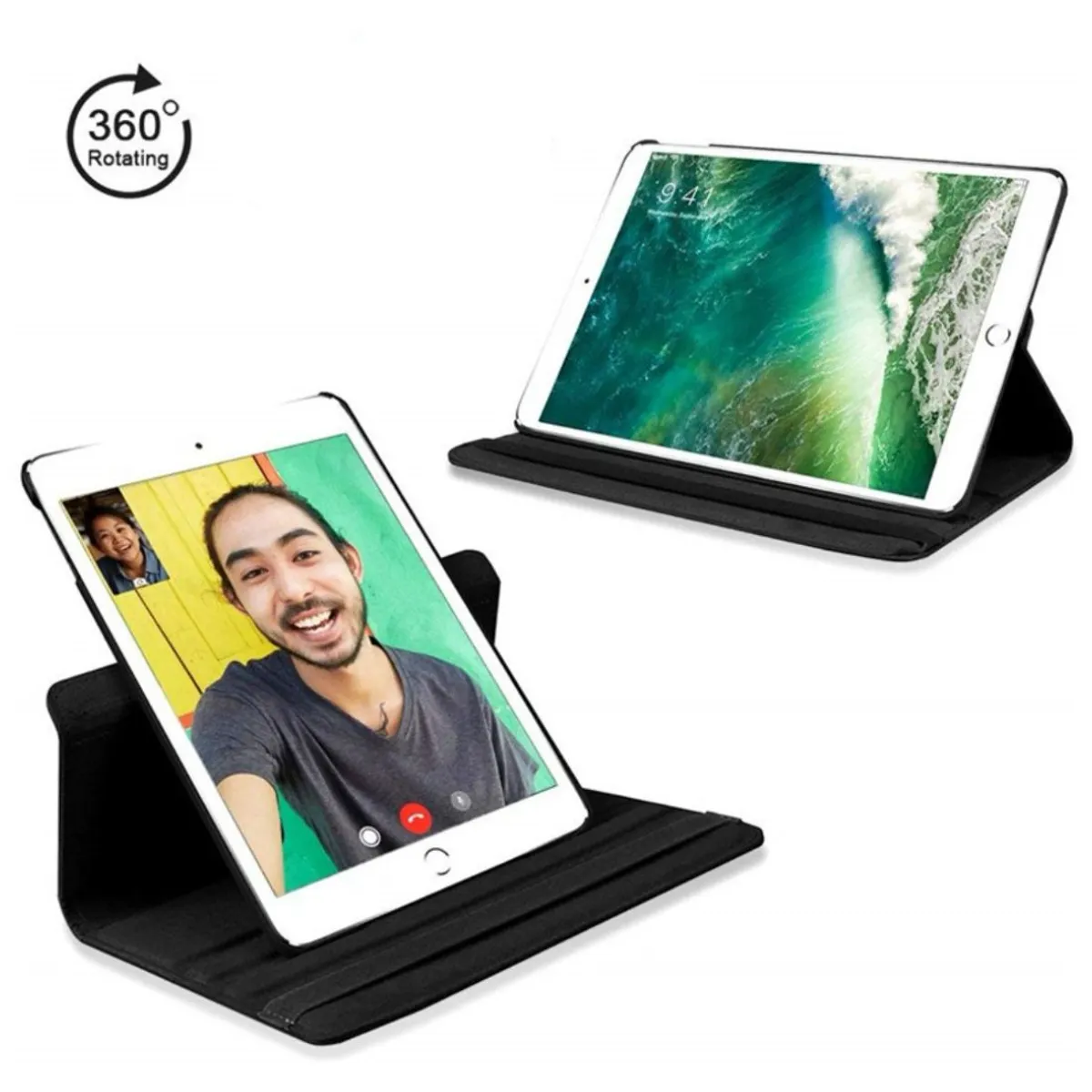 GENERICO - Funda De Tablet Giratoria 360° Para iPad 10.2 7ª 8ª 9ª Gen