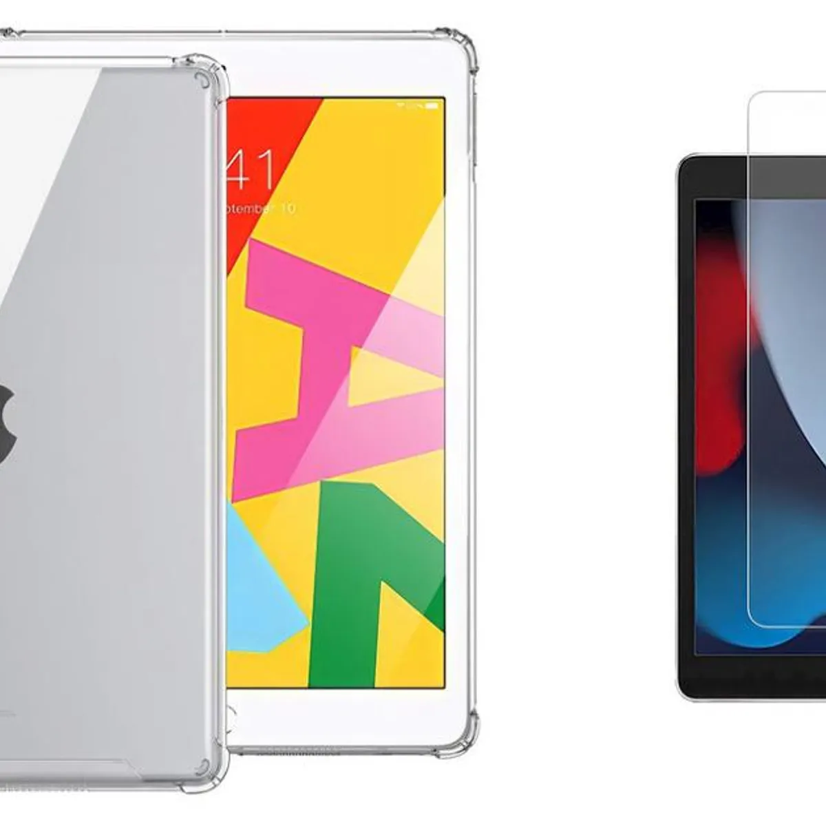 GENERICO - Funda Transparente Para iPad 7 8 9 Gen 10.2 + Lamina Vidrio