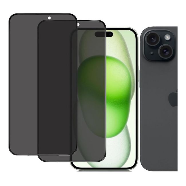 GENERICO - Lamina de Vidrio Templado Antiespia Para iPhone 15 Plus