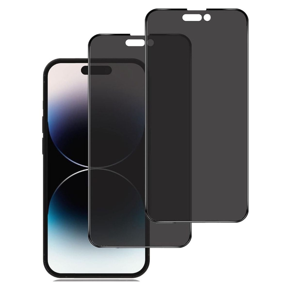 GENERICO - Lamina de Vidrio Templado Antiespia Para iPhone 14 Pro