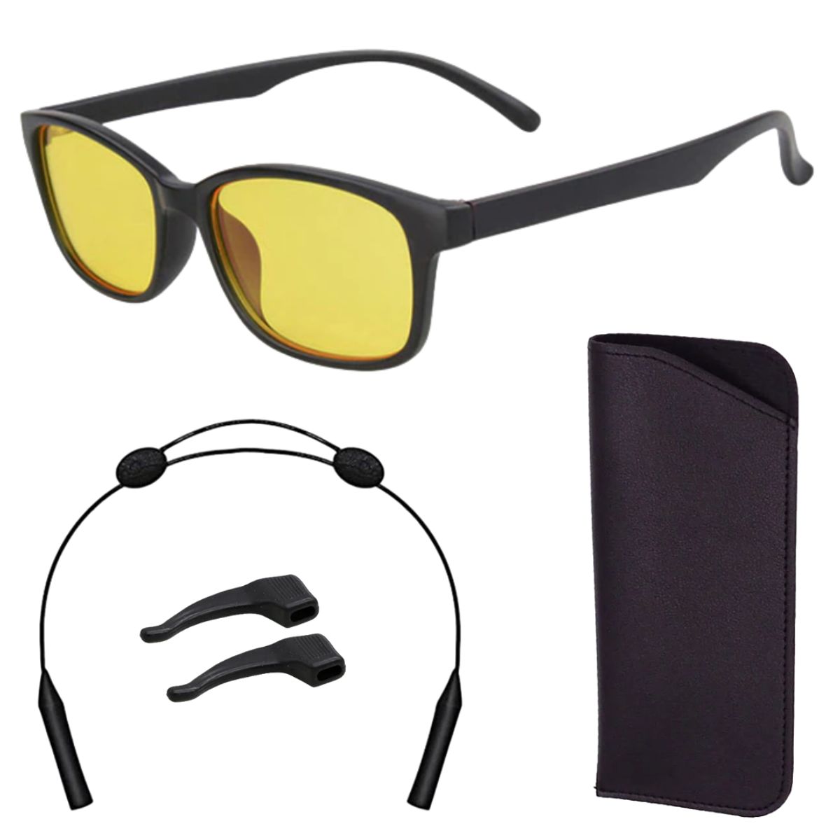 JM - Ruztik Set Lente Descanso Gamer Anti Luz Azul + Accesorios