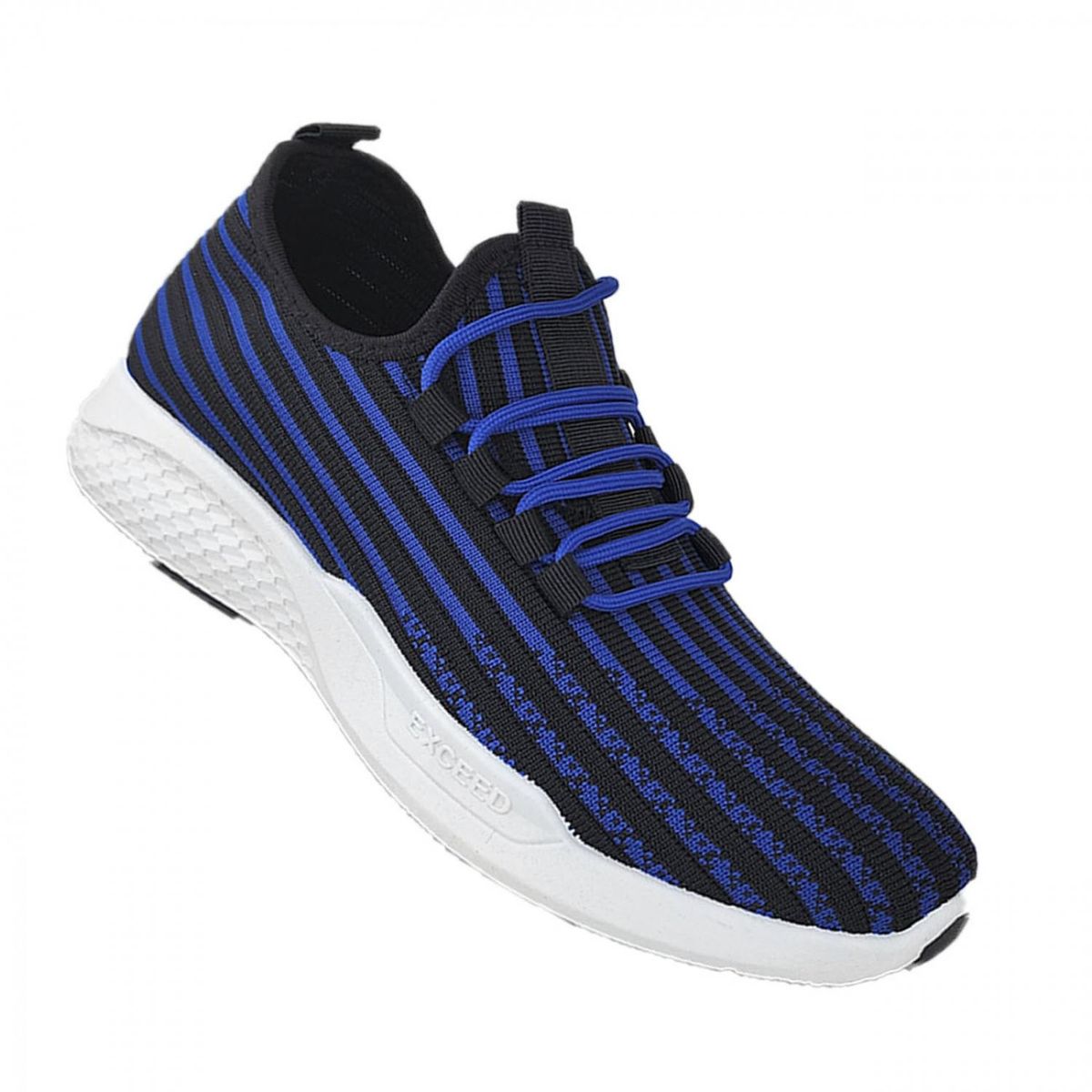 GENERICO - Zapatillas Deportivas Running Negro Rayas azules 3203