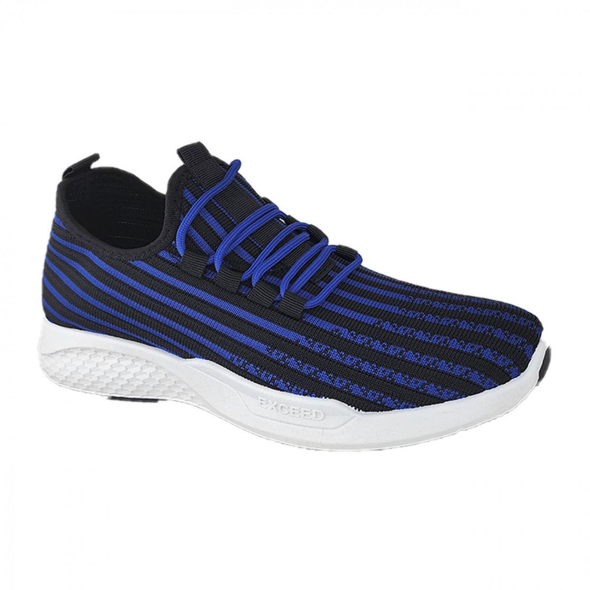 GENERICO - Zapatillas Deportivas Running Negro Rayas azules 3203