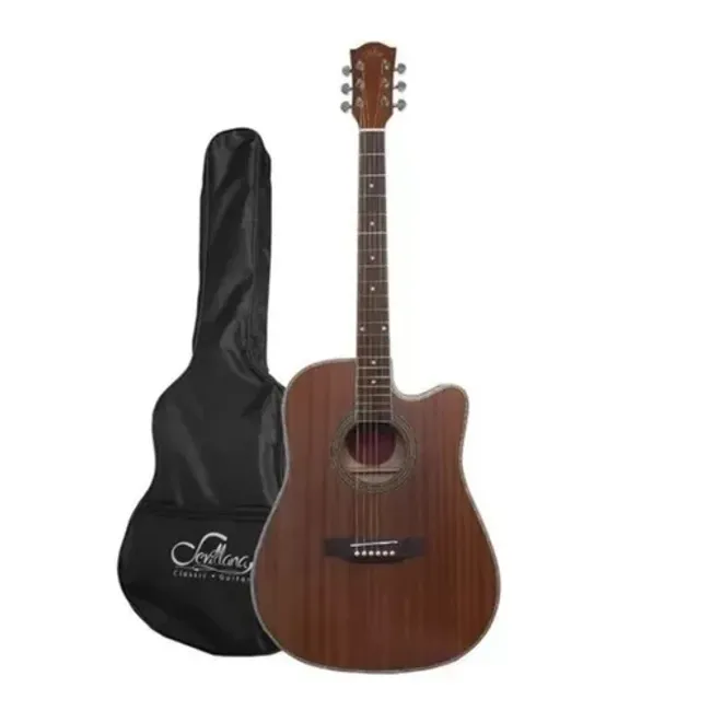 SEVILLANA - Guitarra Electroacustica Sevillana 41 Pulgadas Con Funda