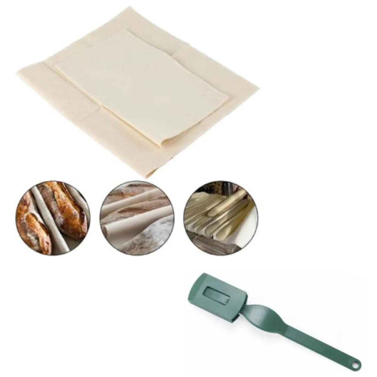 GENERICO - Paño De Lino M 75x45 cms Para Fermentación Masa Madre Pan Repostería +