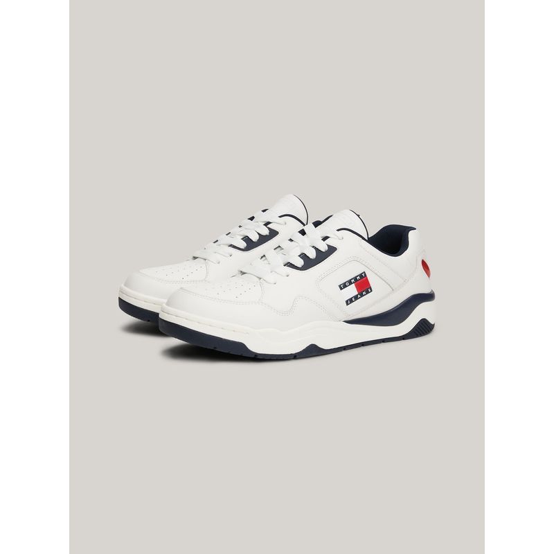 TOMMY HILFIGER - Zapatillas Color Block Con Parche Blanco Tommy Hilfiger