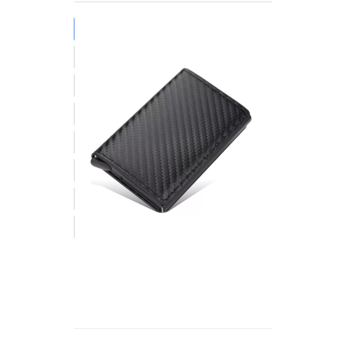 GENERICO - Billetera Minimalista Con Porta Tarjetas Protección Rfid Negro