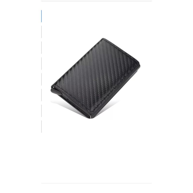 GENERICO - Billetera Minimalista Con Porta Tarjetas Protección Rfid Negro
