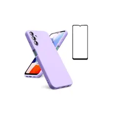 GENERICO - Carcasa Silicona Para Samsung A15 + Lamina Completa Lila