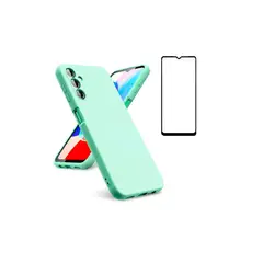 GENERICO - Carcasa Silicona Para Samsung A15 + Lamina Completa Menta