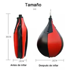 GENERICO - Pera Box Boxeo Inflable Con Elástico Punching Ball
