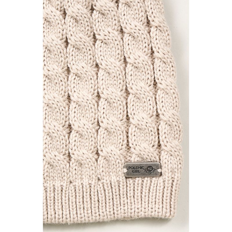 POLEMIC - Gorro de lana mujer relax tejido suelto Polemic