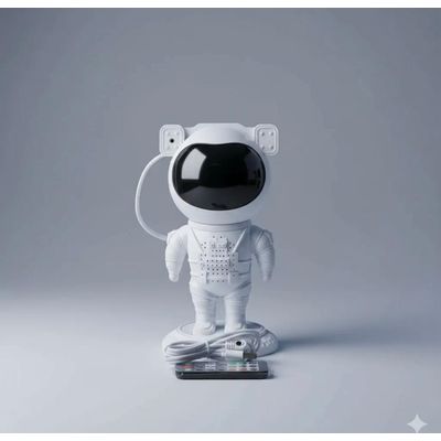 Imagen 2 del producto LAMPARA ASTRONAUTA PROYECTOR DE GALAXIA CON BLUETOOTH PARLANTE