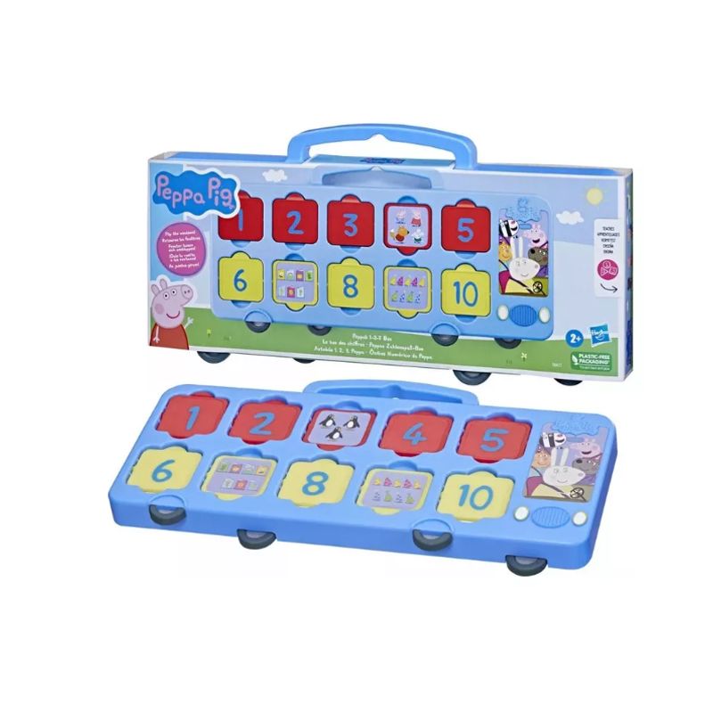 HASBRO - Peppa Pig Autobús 1, 2, 3 - Juego De Aprendizaje