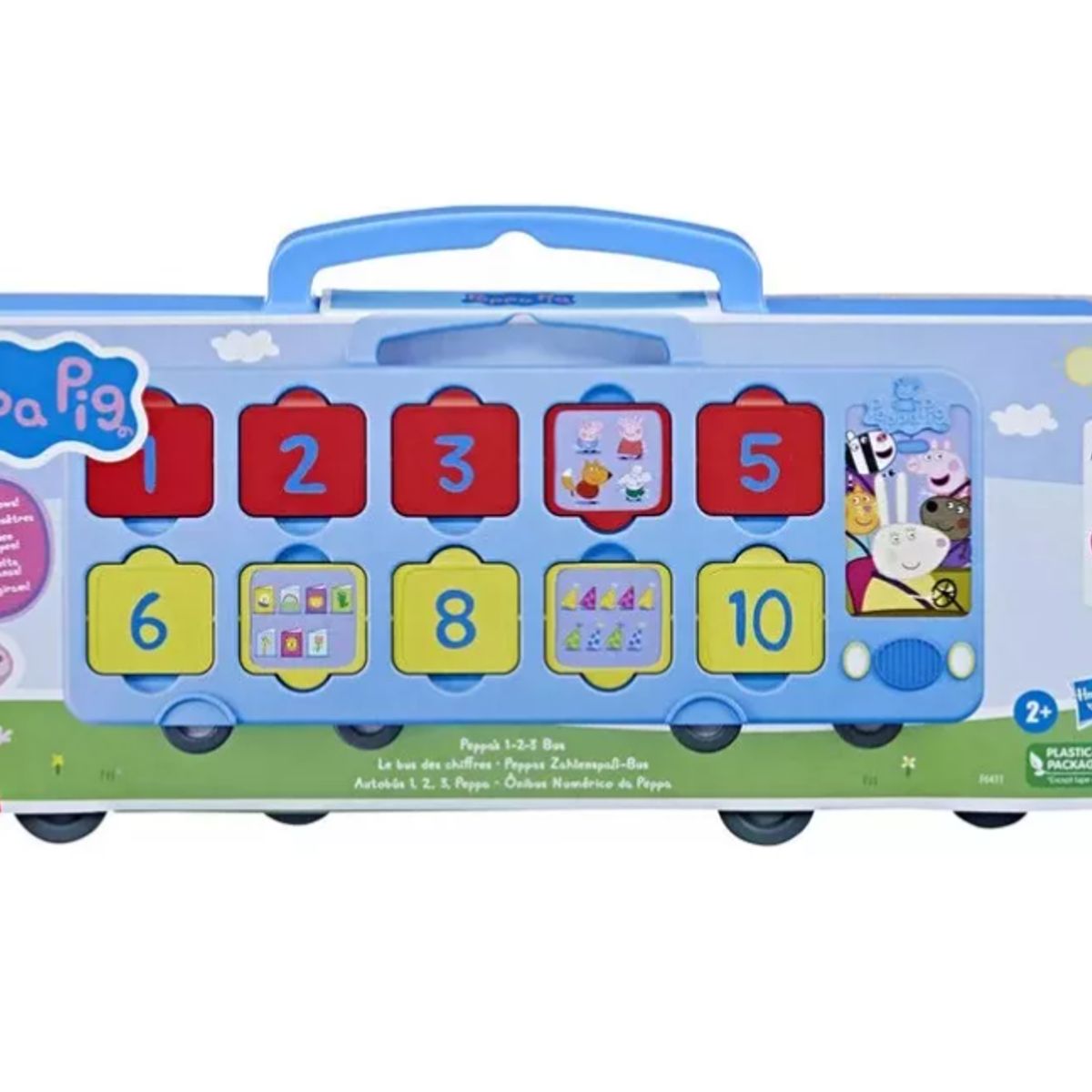 HASBRO - Peppa Pig Autobús 1, 2, 3 - Juego De Aprendizaje